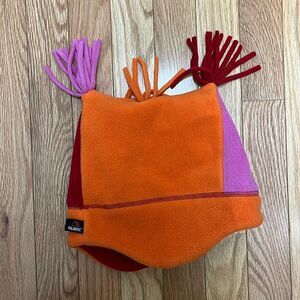 Hanna Andersson‎ Winter Fleece Jester Hat - Orange, Red, & Pink